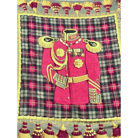 VINTAGE RARE ONE OF A KIND SCARF VINTAGE AUTHENTIC Vintage MONDI Designer 100% W - Picture 1 of 10